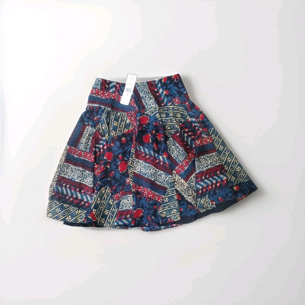 NWT Lauren Ralph Lauren 2P Petite Patchwork Floral Skirt Boho Cottagecore $115
